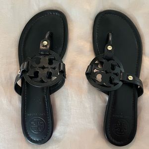 Tory Burch, Miller Sandal, black leather